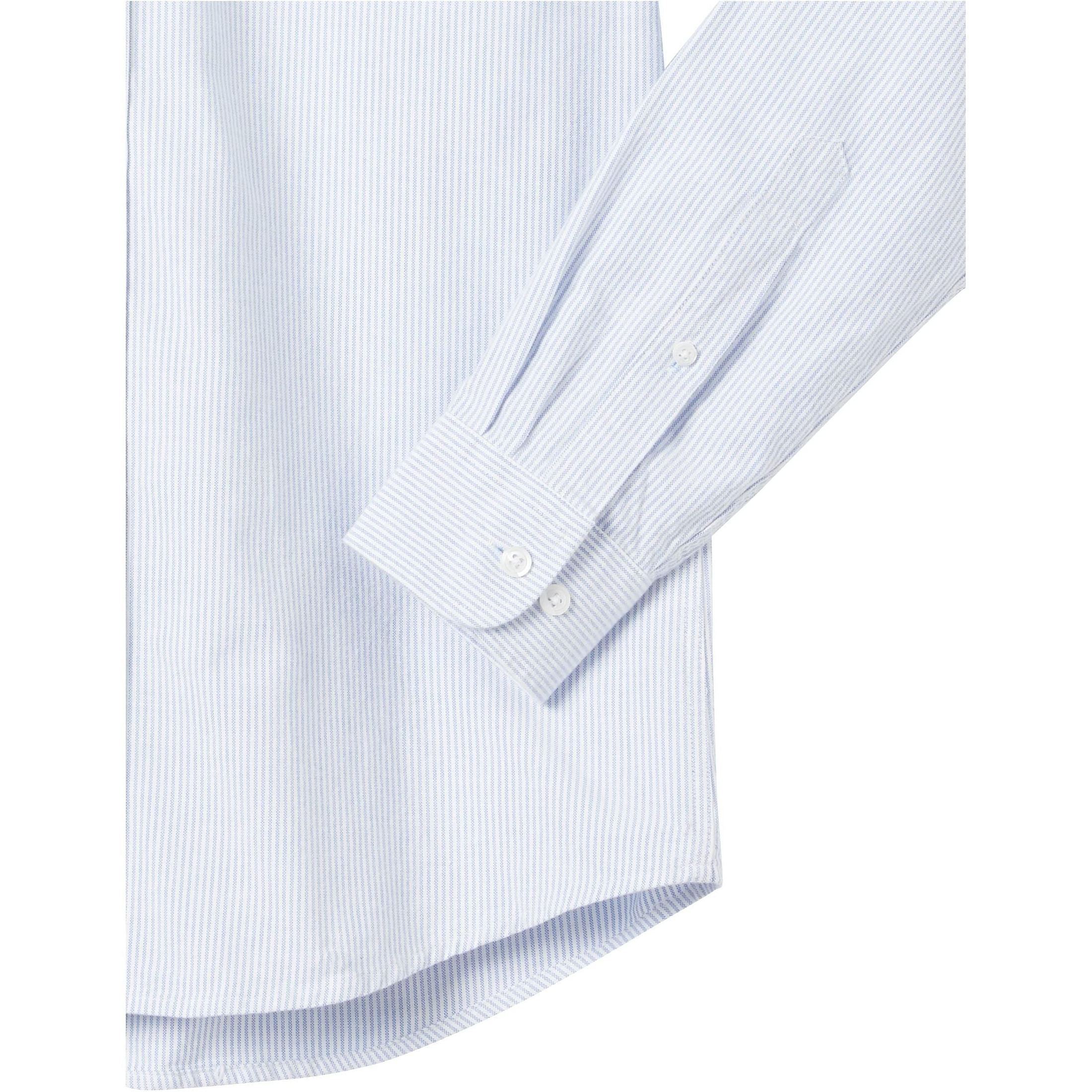 Amazon Essentials Men's Regular-Fit Long-Sleeve Oxford Shirt, Blue, Stripe, XX-Large
