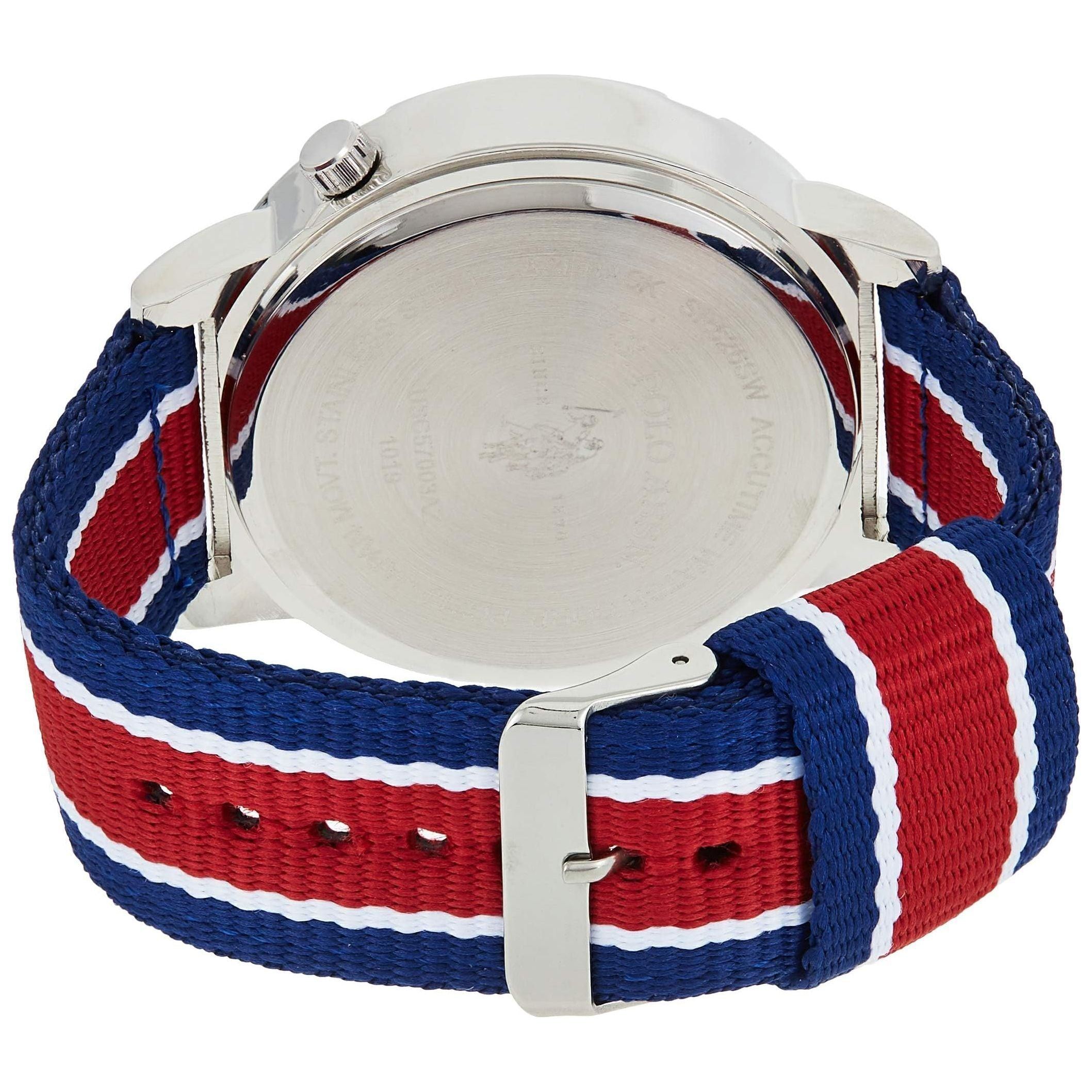 U.S. Polo Assn. Mens Quartz Watch, Analog Display And Nylon Strap - USC57003