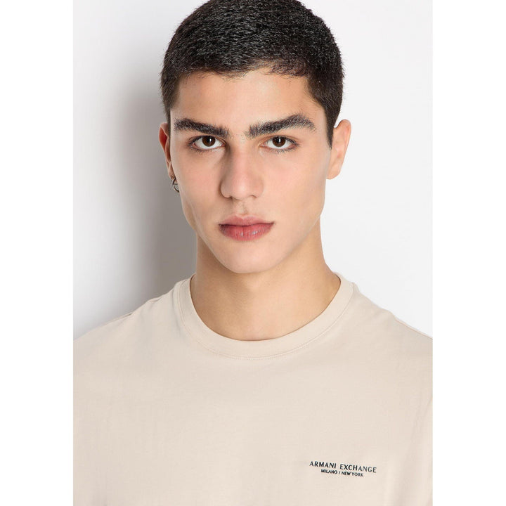 A|X ARMANI EXCHANGE Men's Short Sleeve Micro Milano/Ny Logo T-Shirt