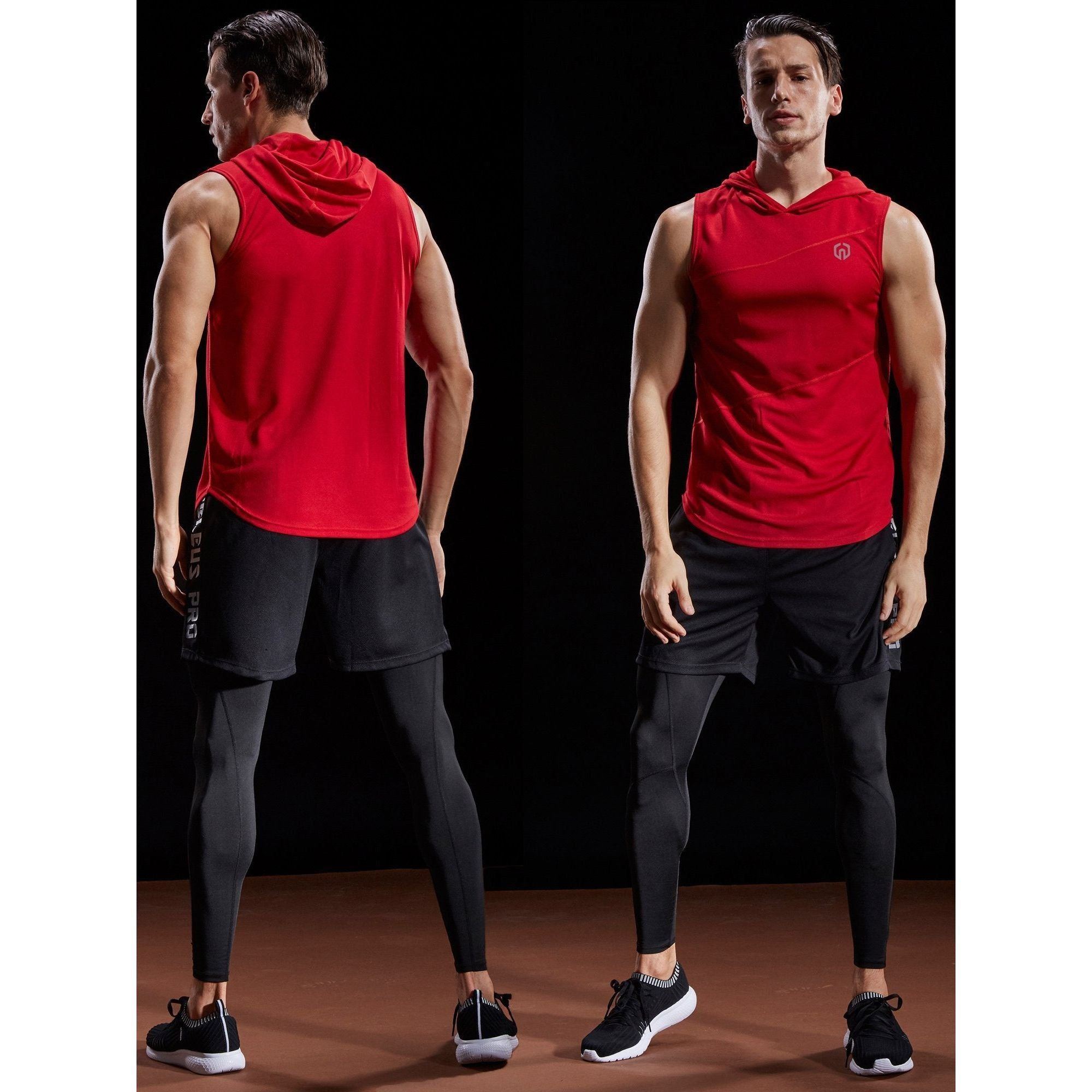 NELEUS Men's 3 Pack Dry Fit Y-Back Muscle Tank Top, 5031# 3 Pack: