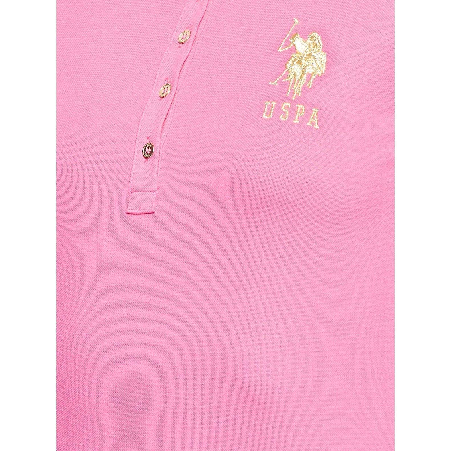 U.S. Polo Assn. Women's MTS022IY09-011 Regular Fit Short Sleeve T-Shirt, Fuchsia, Small