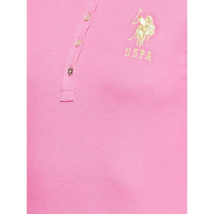 U.S. Polo Assn. Women's MTS022IY09-011 Regular Fit Short Sleeve T-Shirt, Fuchsia, Small