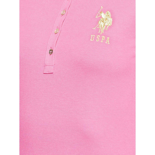 U.S. Polo Assn. Women's MTS022IY09-011 Regular Fit Short Sleeve T-Shirt, Fuchsia, Small