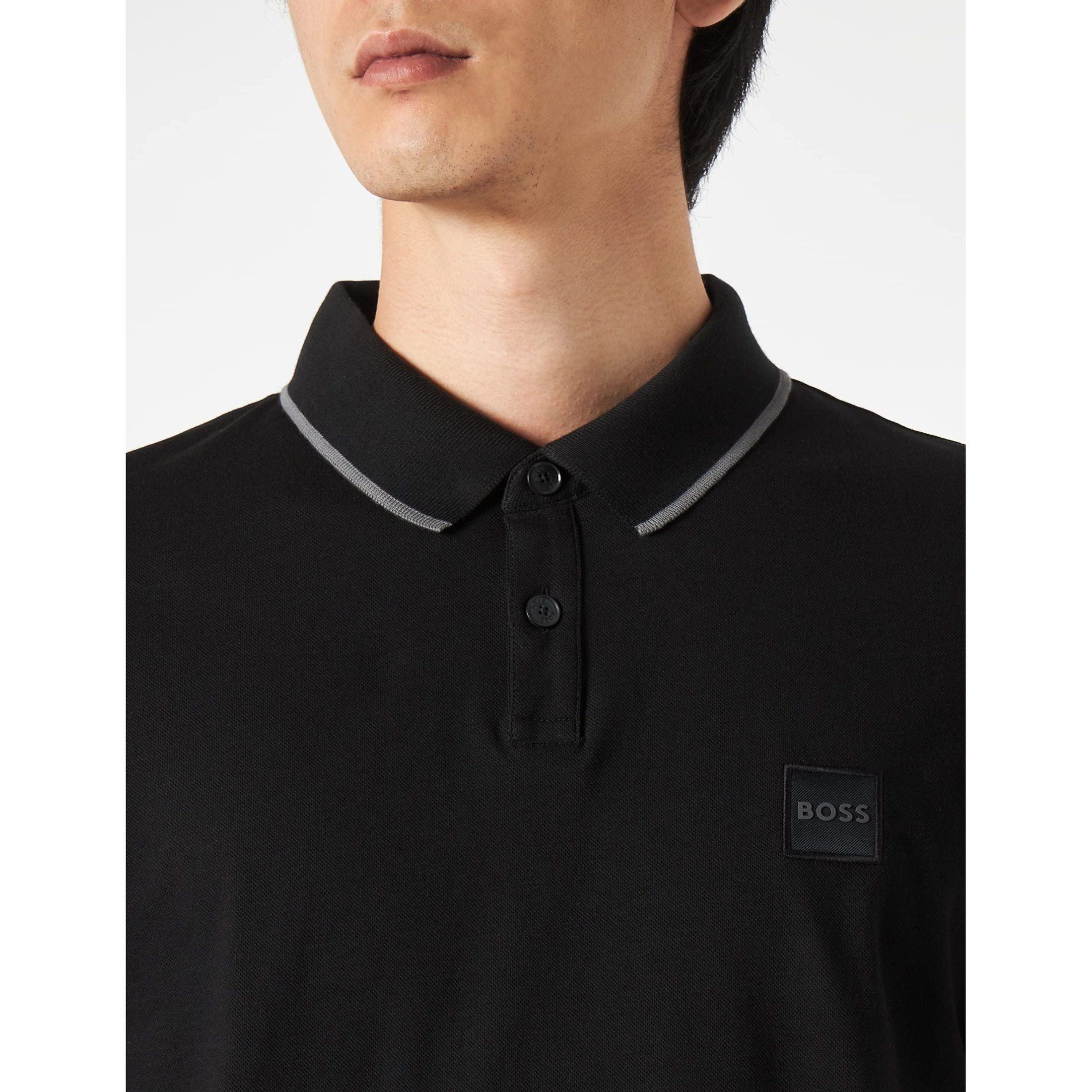 Hugo Boss Passertip Stretch-Cotton Slim-Fit Polo Shirt for Men
