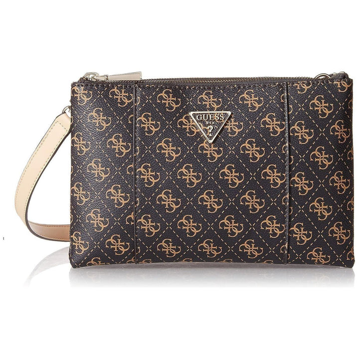 GUESS womens Noelle Dbl Zip Crossbody BM787970 Shoulder Bag