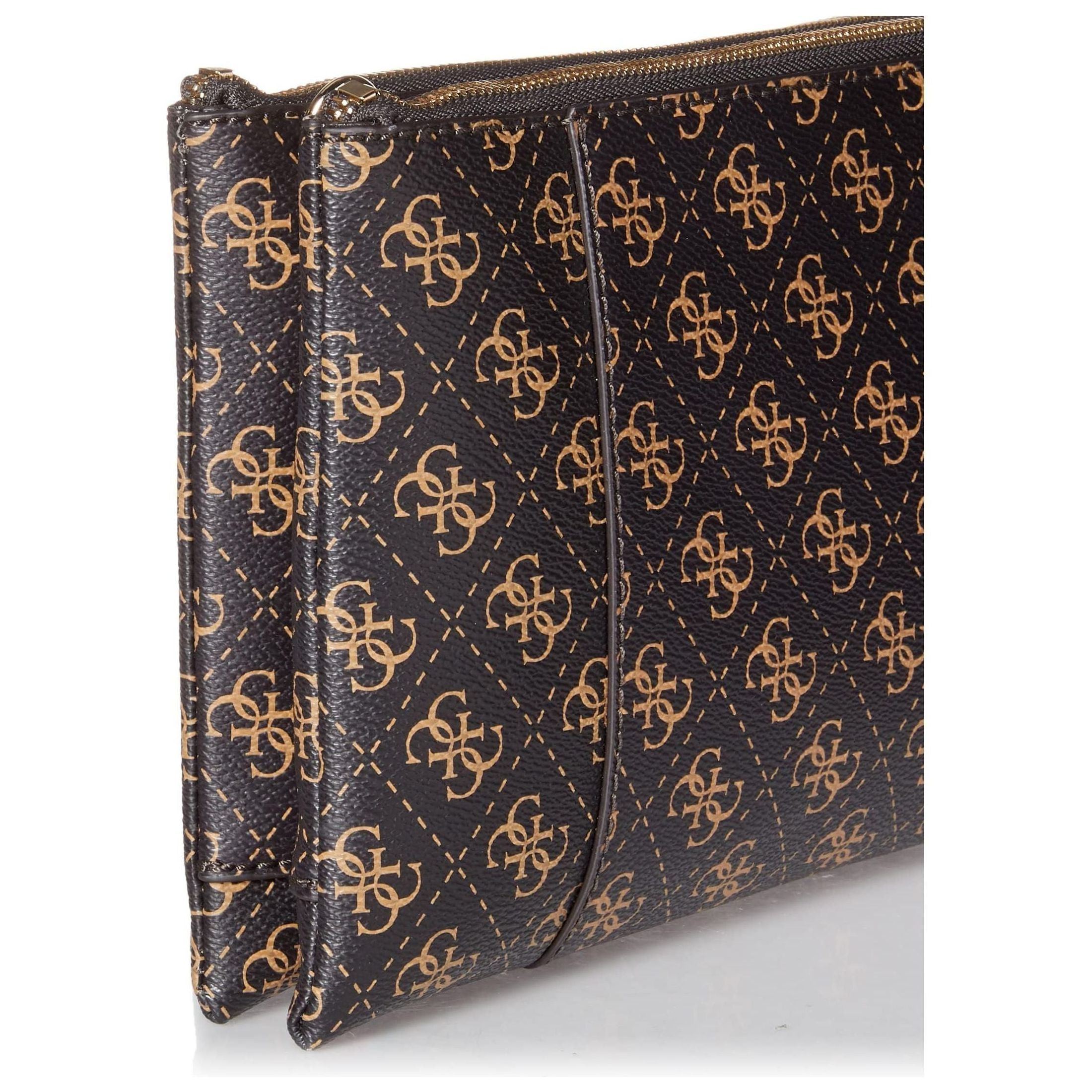 GUESS womens Noelle Dbl Zip Crossbody BM787970 Shoulder Bag
