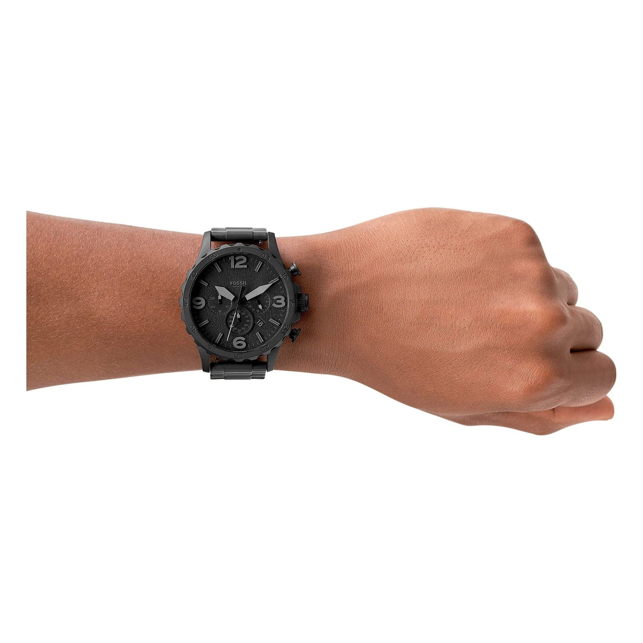Fossil Men's Nate Stainless Steel Quartz Chronograph Watch