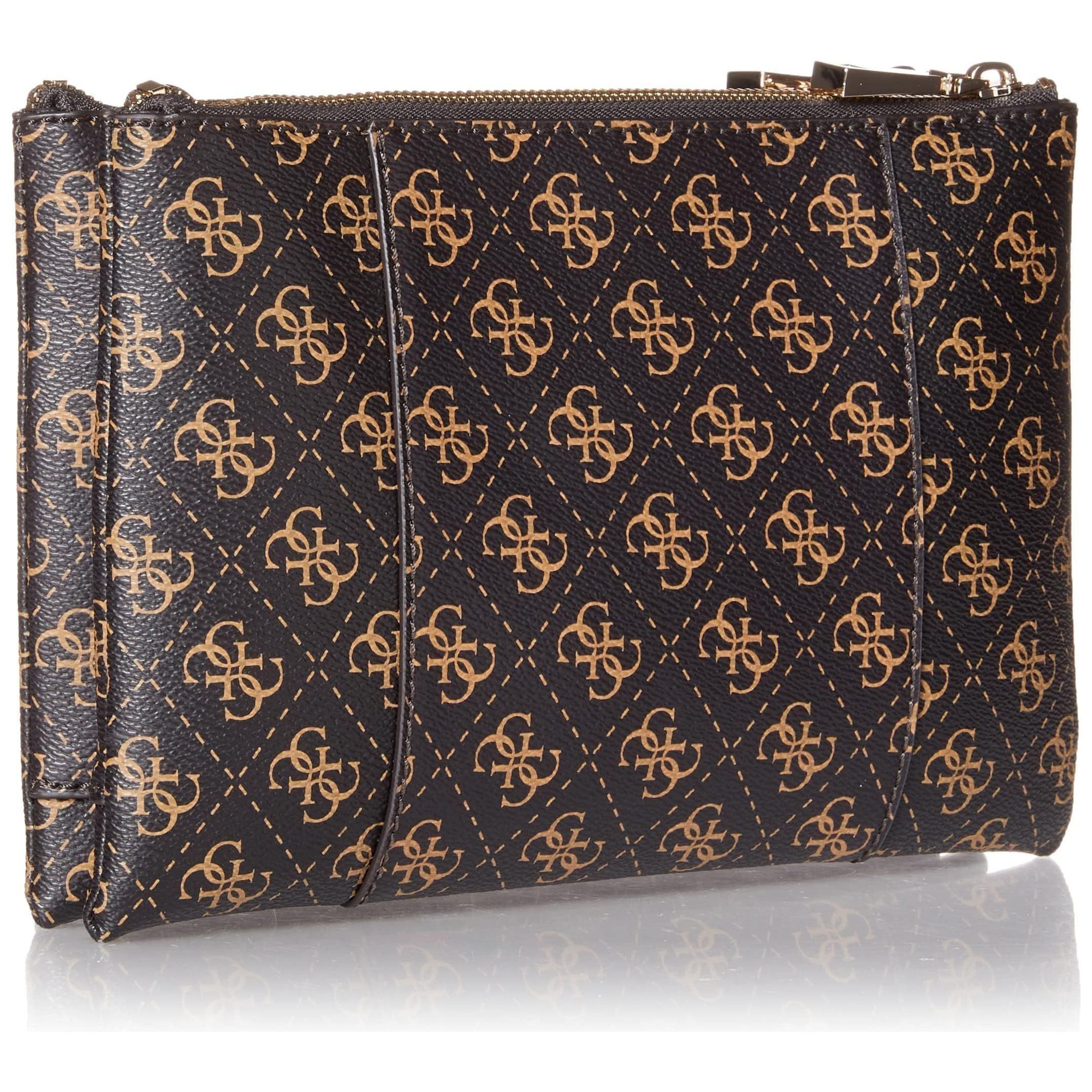 GUESS womens Noelle Dbl Zip Crossbody BM787970 Shoulder Bag