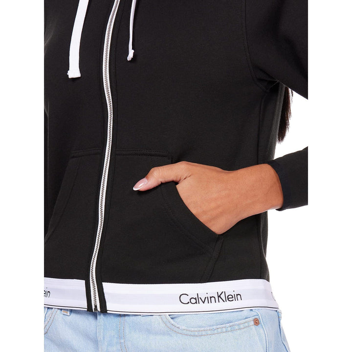Calvin Klein Womens Top Hoodie Full Zip Knits