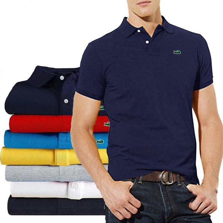 T-shirt Men Clothing High Quality Brand Business Men's Lapel Short Sleeve Polo Shirt 2023 Summer Trend Embroidery Casual Polo - Jointcorp